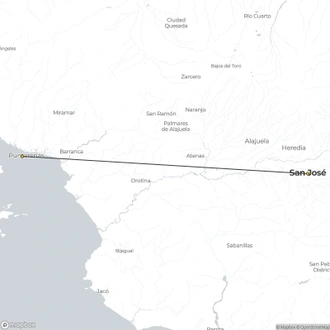 tourhub | Today Voyages | Monteverde Cloudforest Essences, Short Break | Tour Map