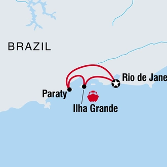 tourhub | Intrepid Travel | Best of Brazil | Tour Map