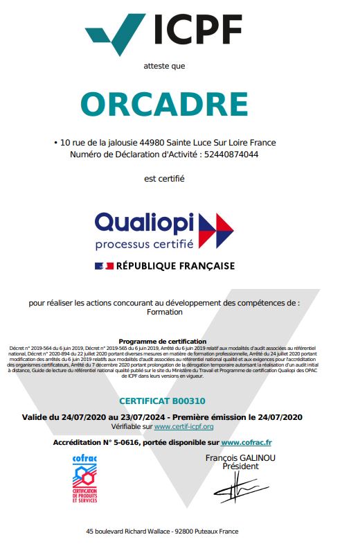 QUALIOPI ACTION DE FORMATIONS