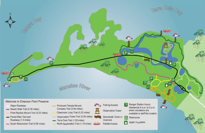 Map of Emerson Point Preserve