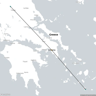 tourhub | Destination Services Greece | The Greek Gems, Private Tour  | Tour Map