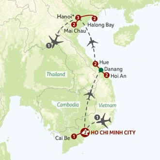 tourhub | Titan Travel | Vietnamese Discovery | Tour Map