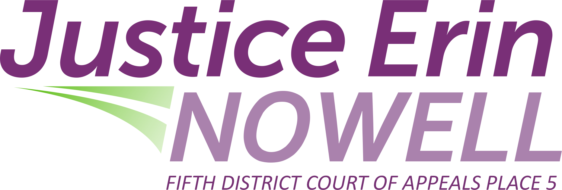 Erin Nowell for Justice logo