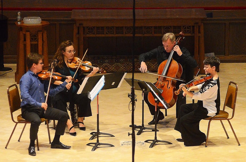 Camerata San Antonio String Quartet performing; photo credit Phil Houseal