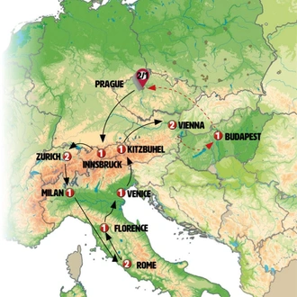 tourhub | Europamundo | Beautiful Europe | Tour Map