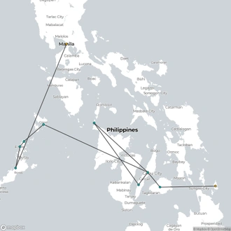 tourhub | TruTravels | Total Philippines | Tour Map