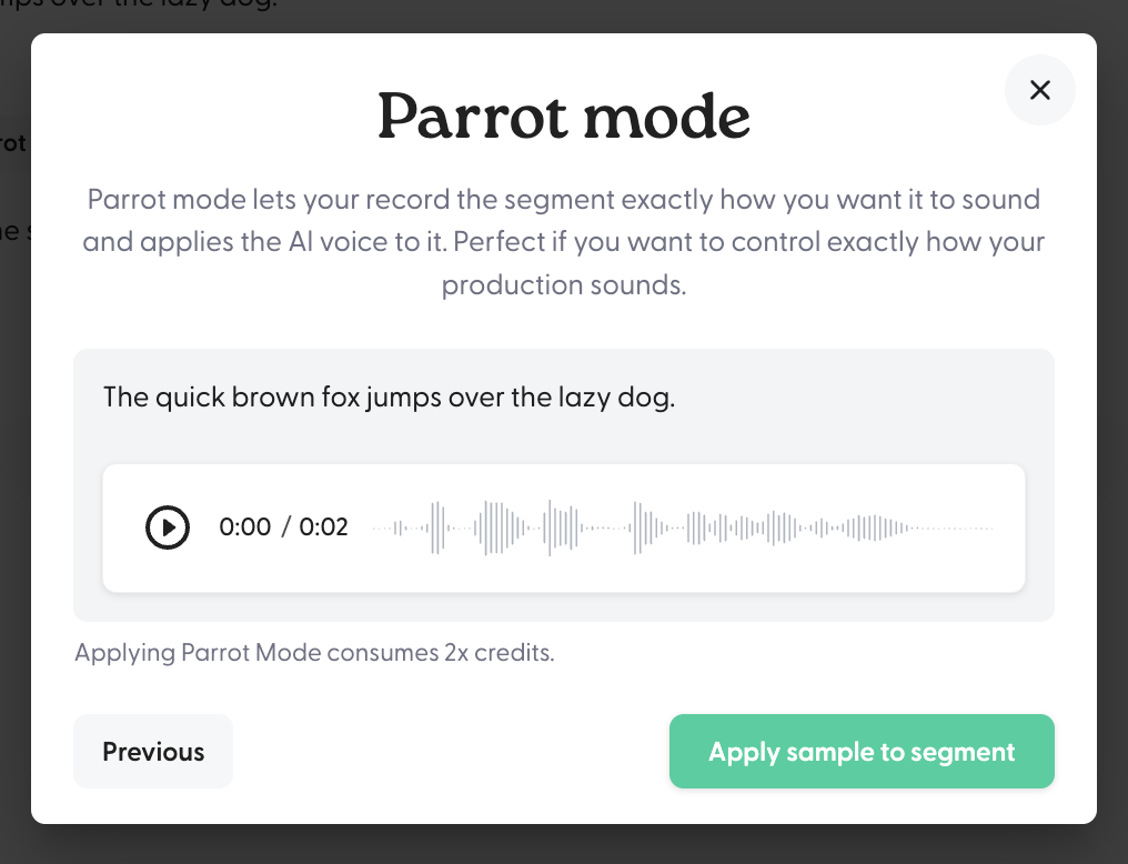 Parrot Mode 🦜 - User Guide