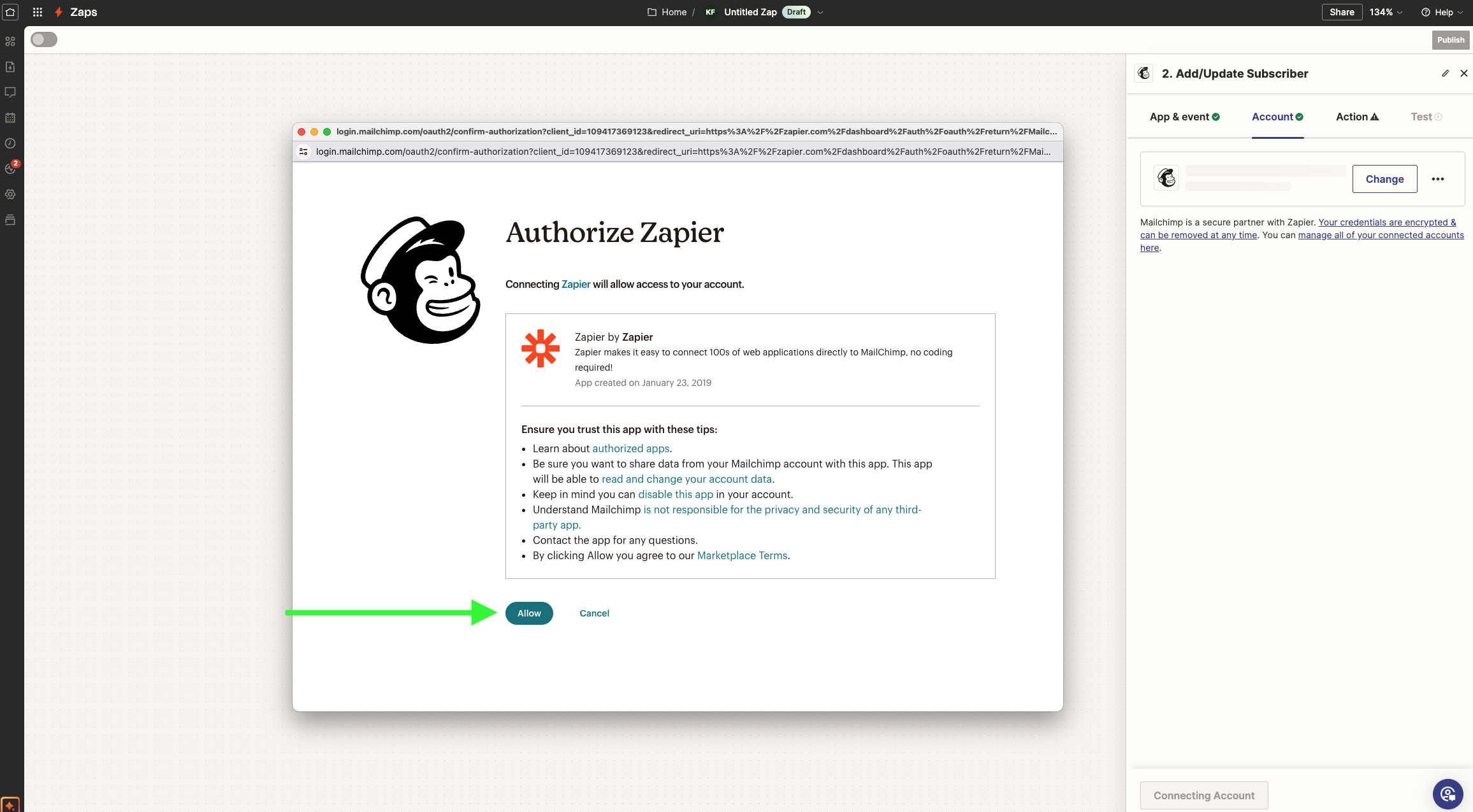 Mailchimp & Constant Contact Integration via Zapier