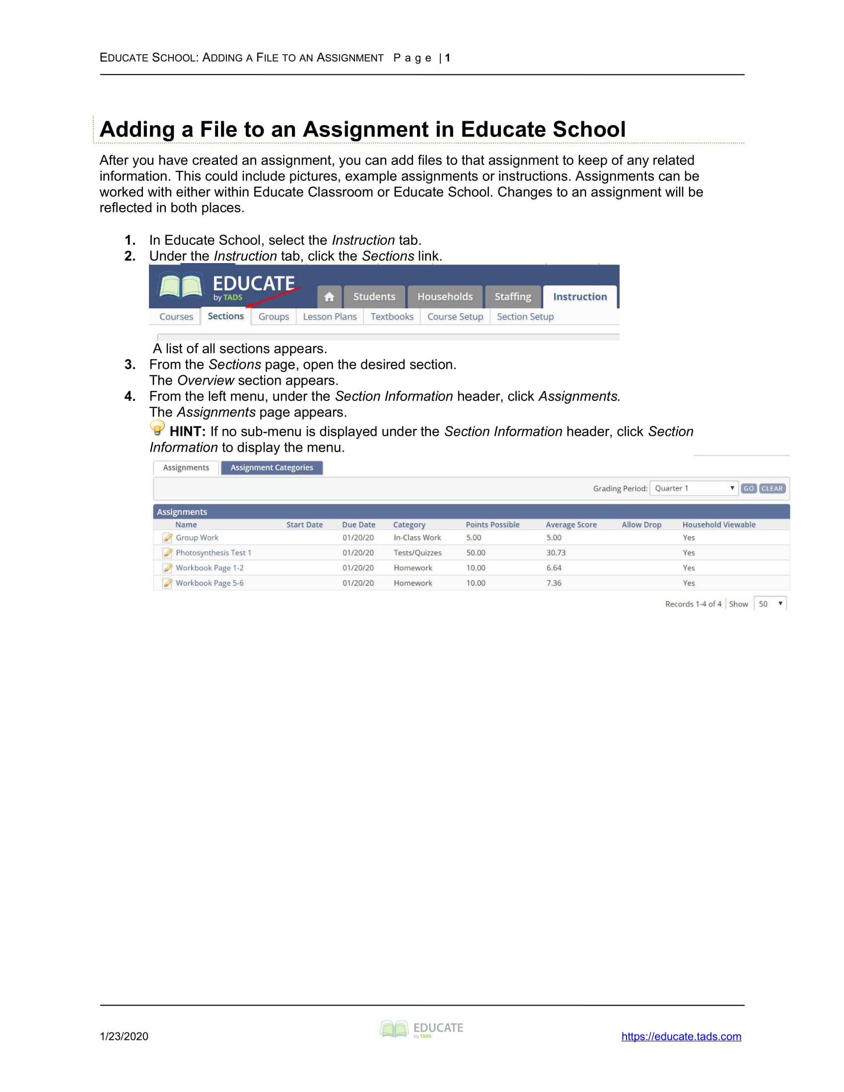 what is assignment file