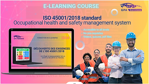 Représentation de la formation : E-LEARNING - DISCOVER THE REQUIREMENTS OF ISO 45001/2018